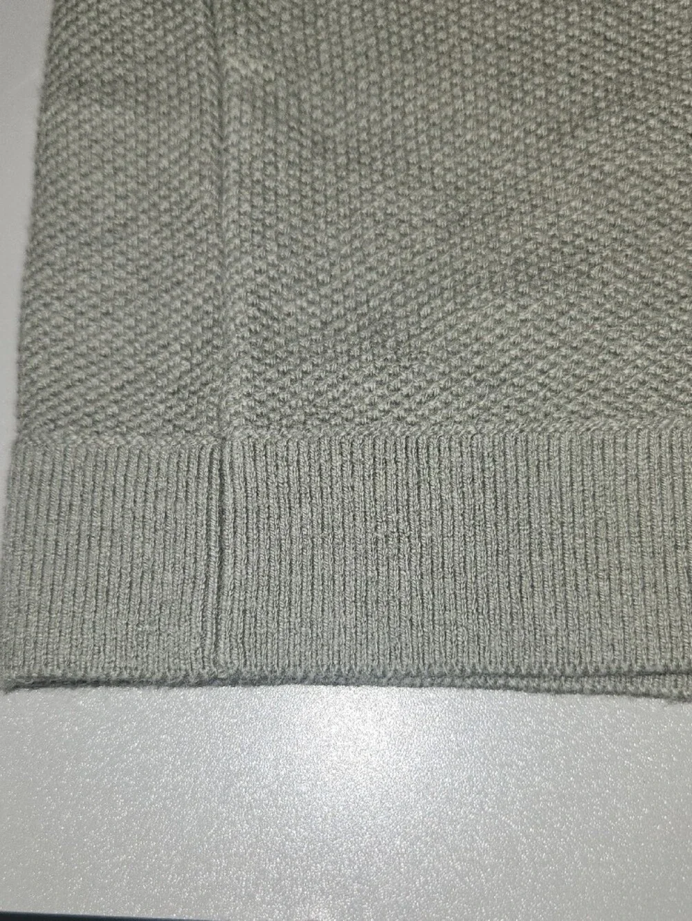 GAP Gray Polo with White Collar Stripe